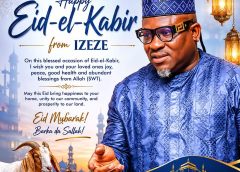 Eid-el-Kabir: Izeze Salutes Muslims, Prays For Peace, Unity
