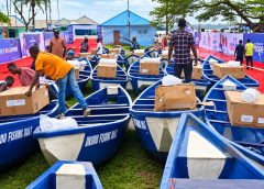 Oborevwori Distributes 50 Fishing Boats, Engines to Fishermen In 3 Warri LGAs