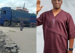 Tension As Ughelli North Council Boss Impounds NDC Chieftain’s Truckload Of Goods, Allegedly Seizes Wife And Manager’s Phones