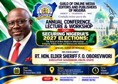 Oborevwori To Grace GOMEP-NG 2026 Conference As Special Guest